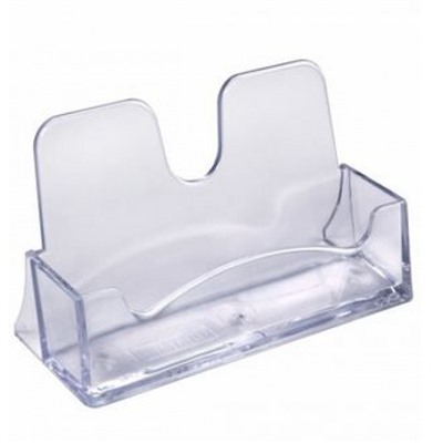 Подставка для визитных карточек пластиковая ВТ01 прозрачная Стамм