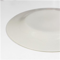 Тарелка стеклянная «Ливс», d=19.5 см, цвет зелёный