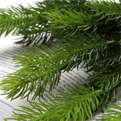 Елка ветка искусственная 42 см 7 веток / AB4192-7P /уп 2/250/1000/Новый год (Оранжевый)