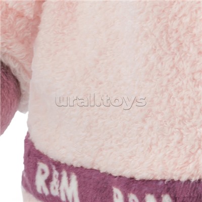 Мишка Ронни в худи цвета лотоса, 21см, в коробке