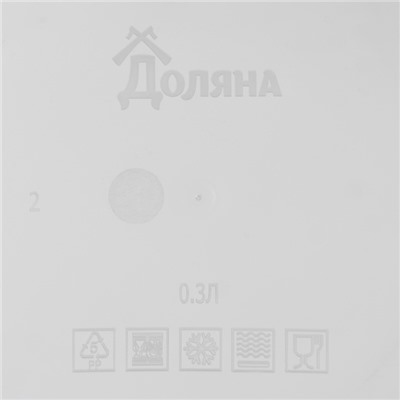 Набор контейнеров пищевых круглых Доляна, 3 шт.: 150 мл, 300 мл, 500 мл, прозрачные, крышка оранжевая