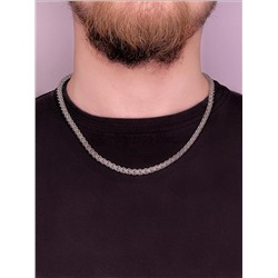 Цепь из серебра Каре родированная, сечение 0,7 каре0,7