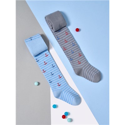 Omsa Колготки OMSA kids Collant 13P62-2 с рисунком (якорь на полосках)