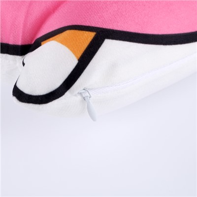 Подушка декоративная «Коржик с сердцем», 31×22 см, велюр