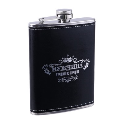 Фляжка «Мужчина», нержавеющая сталь, 240 мл, 8 oz