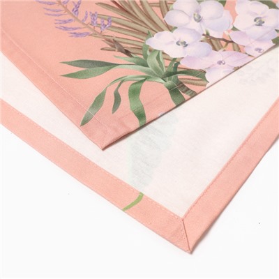 Набор салфеток «Этель» Tropical animals, 40×40 см - 4 шт., 100% хлопок., 190 г/м²