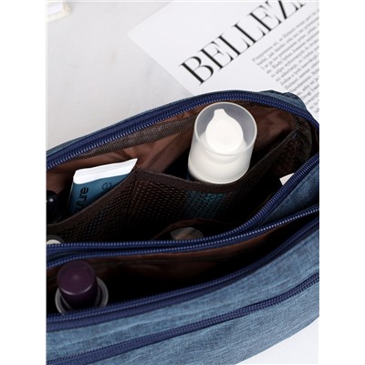 Косметичка 10х25х15 см синий / XN-019BLU /уп 150/подарок мужчине