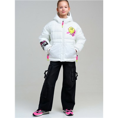 Куртка текстильная с полиуретановым покрытием для девочек