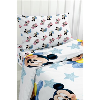 КПБ поплин "Disney Baby" рис. 16475-1/16474-1 Мики Маус