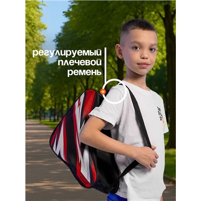 Сумка детская для коньков и роликов ONLYTOP Lightning, 31х28х20 см