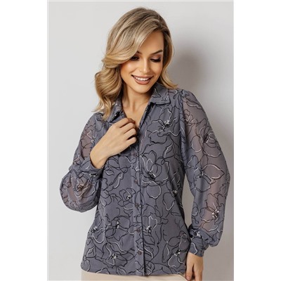 Блузка женская  7096/02/Темно-серый