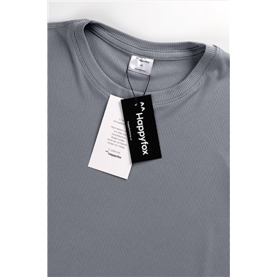 Мужская спортивная футболка в рубчик Happyfox