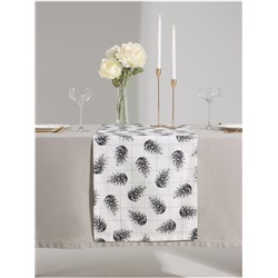 Дорожка на стол новогодняя Этель Merry Christmas 40×146 см, 100% хлопок, саржа 190 г/м², белая