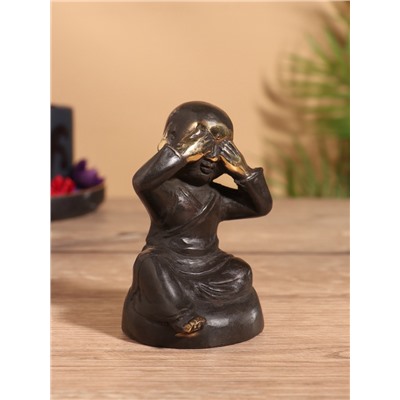 Сувенир «Монах», 6×6×9 см, бронза