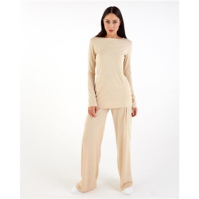 Костюм женский (джемпер, брюки) MIST, размер 40, бежевый