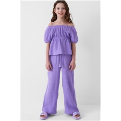Комплект текстильный для девочек: блузка, брюки PLAYTODAY, 1240283