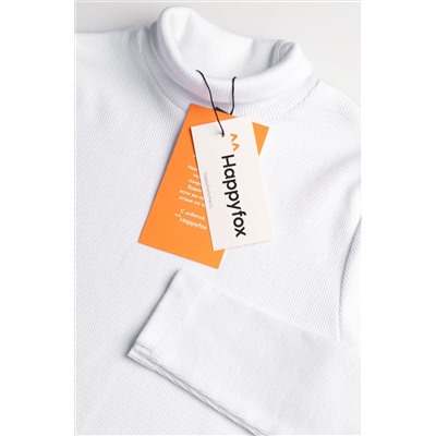 Детская базовая водолазка в рубчик Happyfox
