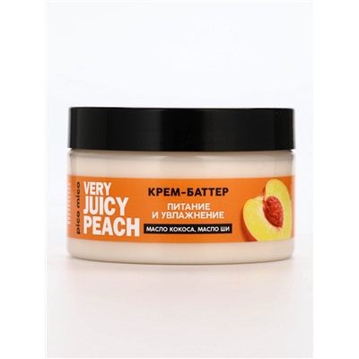 Крем-баттер для тела Very juicy peach, питание и увлажнение, с ароматом персика, 250 г, PICO MICO