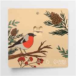 Булавка «Снежинка новогодняя» оригинальная, 7,5 см, цвет синий в чернёном серебре