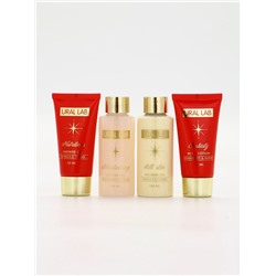 Новогодний подарочный набор косметики: гель для душа 2 шт., масло для душа, лосьон, URAL LAB