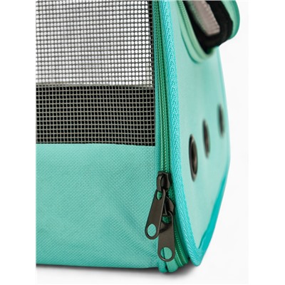 Рюкзак-переноска для животных, 35×30×26 см, голубой