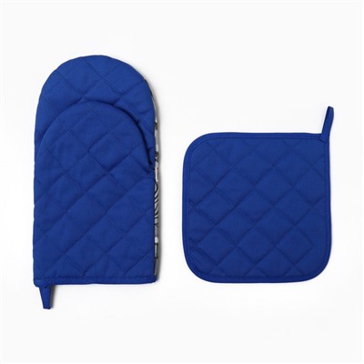 Набор кухонный «Этель» Forest bear варежка 15×28 см, прихватка 19×19 см,100%хл