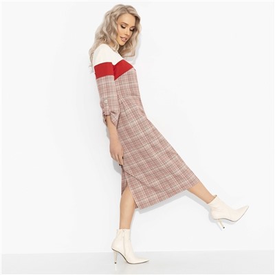 Платье с акцентной спинкой, Влюблена в себя (красное)