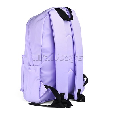 Рюкзак "Color Balance" подростковый 40x29x17 см (14 л) 250 г, нейлон, подклад, 1 отделение на молнии, 1 передний карман, аппликация из каучука, сиреневый