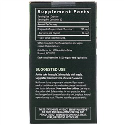 Gaia Herbs, Масло орегано, 60 веганских капсул с жидкостью Phyto-Caps