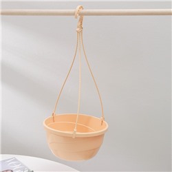 Кашпо для цветов подвесное с прикорневым поливом «Мальва» 4.7 л, цвет кремовый