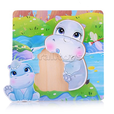 Пазл-вкладыш "Мама и малыш"