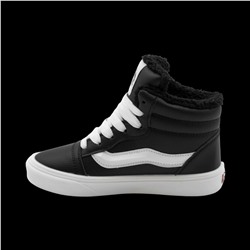 Кроссовки на меху 6686-5 черные п/п