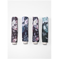Зонт механический «Пышные цветы», эпонж, 4 сложения, 8 спиц, R=48/55 см, d=96 см, МИКС