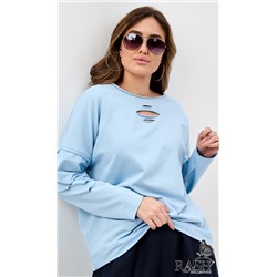 Лонгслив "Boho" голубой