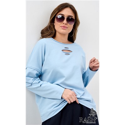 Лонгслив "Boho" голубой