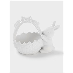 Конфетница Доляна «Зайка», 450 мл, 20×13×16.3 см, доломит, белая