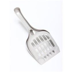 Лоток для кошек Фур-Мур 48×35.5 см с бортом + совок, Soft-touch, смоки