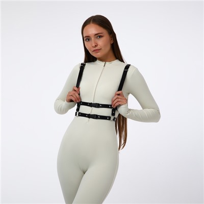 Портупея женская на грудь, 93×2 см, чёрная