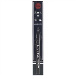 J.Cat Beauty, Rock n Glitz, жидкая подводка «Бриллиантовое сияние», оттенок RG108 матово-черный Tuxedo Mask, 0,85 г