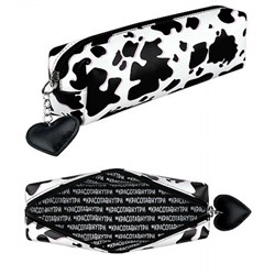 Пенал-косметичка 195х60х55 мм 71966 "ПРИНТ КОРОВА" искусственная кожа,цифровая печать Феникс