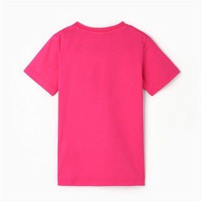 Футболка детская, цвет розовый, рост 110 см
