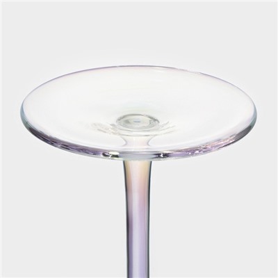 Бокалы для шампанского Magistro «Жемчуг», 270 мл, 7.5×26 см, набор 2 шт., стекло, перламутровые