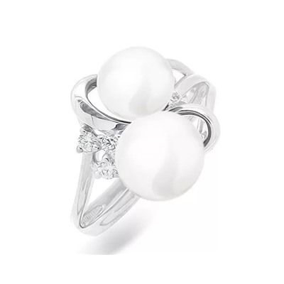 Кольцо из серебра жемчуг, К1501