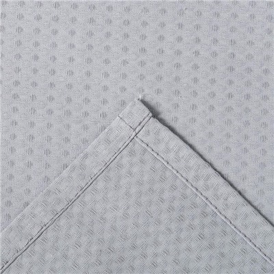 Халат вафельный мужской Экономь и Я рукав 3/4, размер 46-48, серый, 100% хлопок, 200 г/м²