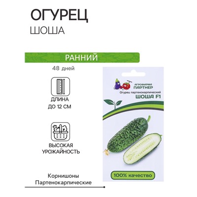 Семена огурца «Шоша», F1, 5 шт., «Агрофирма Партнер»