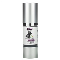 Now Foods, Solutions, увлажняющее детокс-средство с древесным углем, 30 мл (1 жидк. унция)