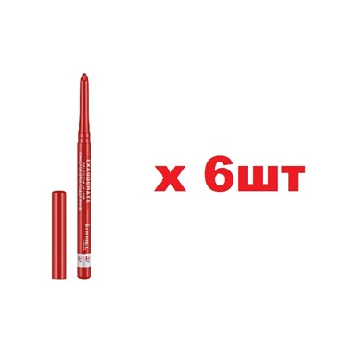 Rimmel Exaggerate Автоматический карандаш для губ 104 Call me crazy 6шт