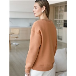 Свитшот из премиального футера трехнитки с начесом