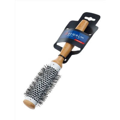 Dewal Термобрашинг для укладки волос BRBAM-04 SN, керамическое покрытие, дерево, 31/48 мм 20832