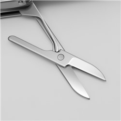 Кусачки-книпсер маникюрные, 4 в 1, многофункциональные, 6 см, цвет серебристый